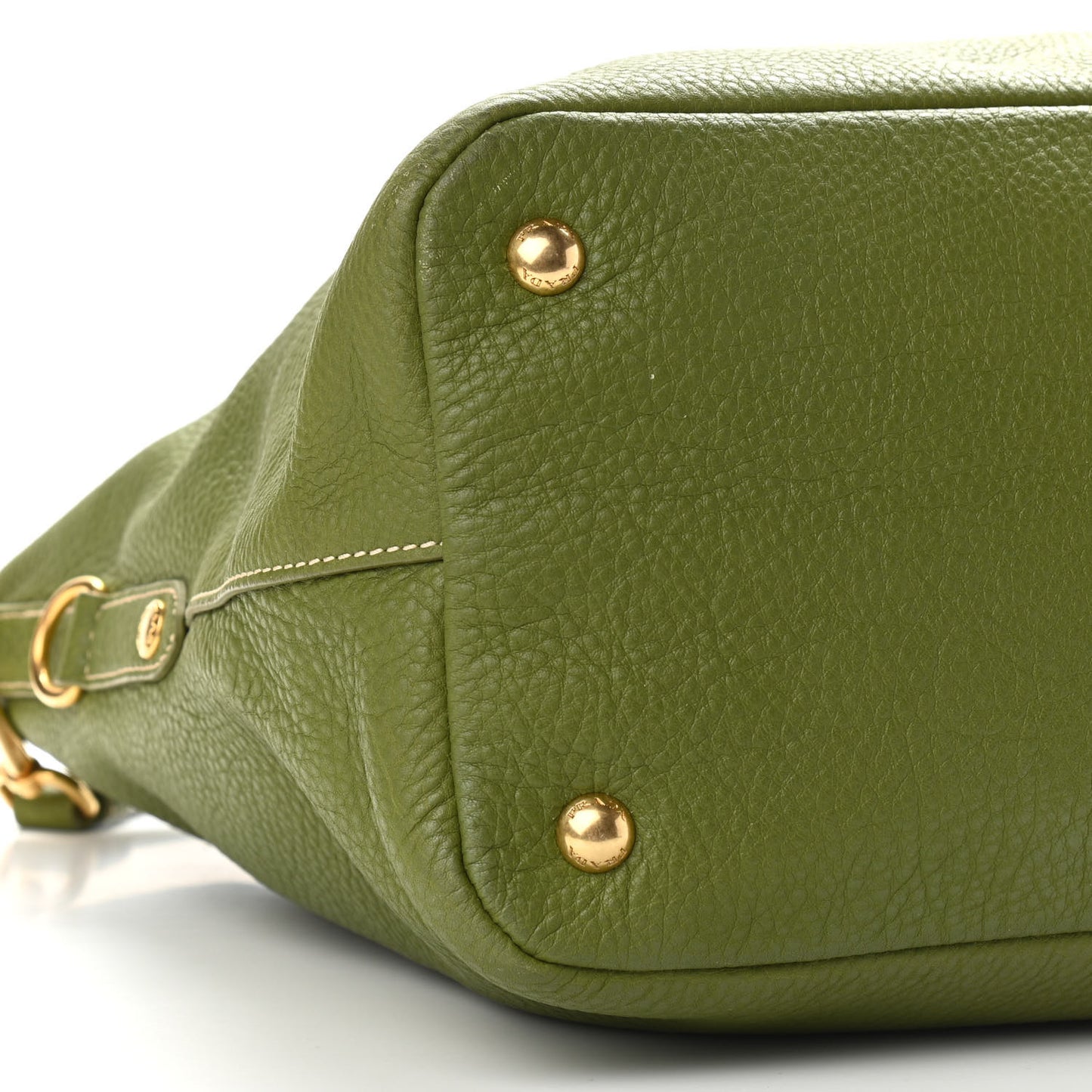 Vitello Daino Shopping Tote Green