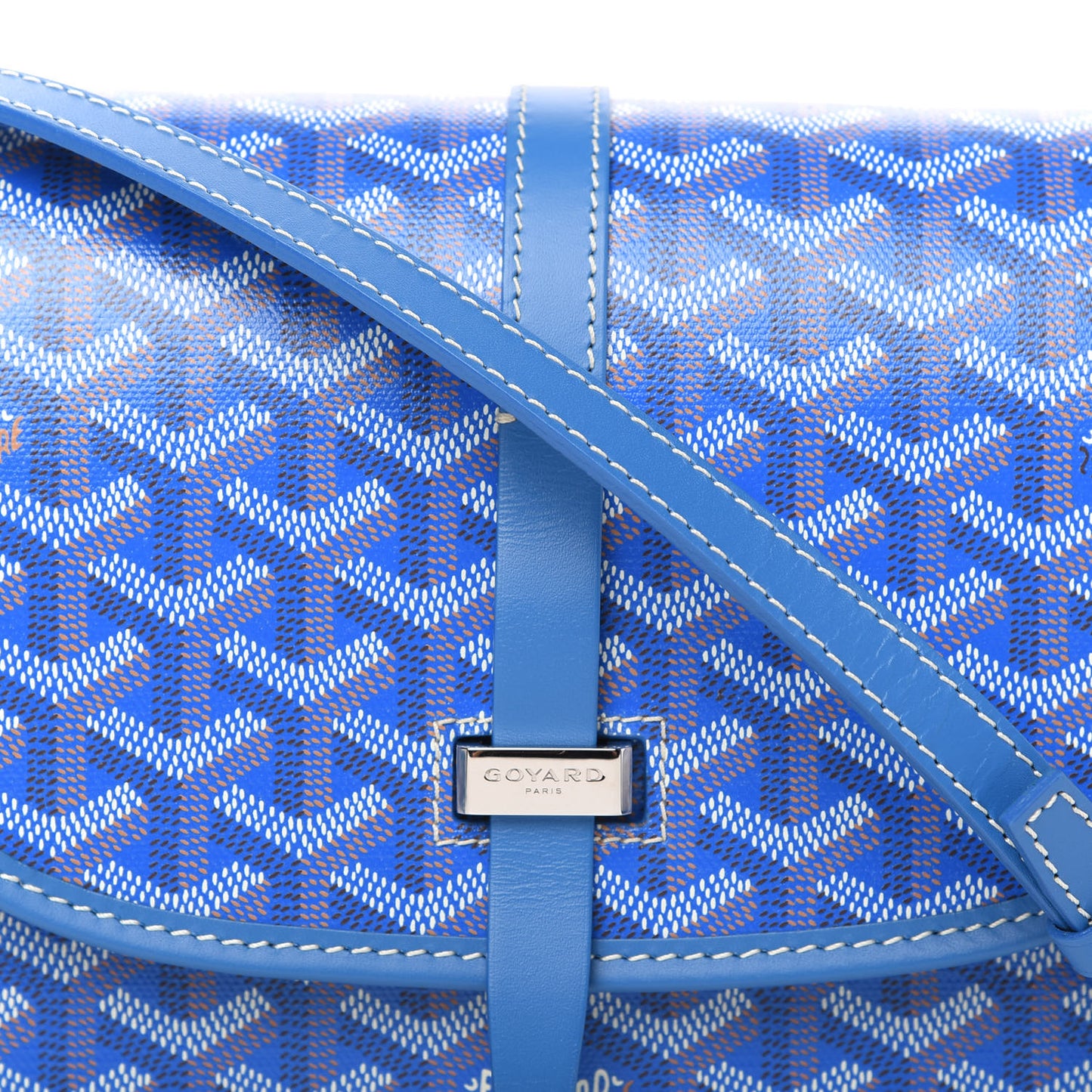 Goyardine Belvedere II PM Messenger Bag Sky Blue