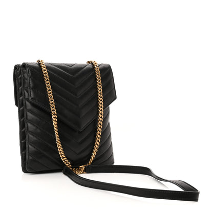 Saint Laurent Lambskin Quilted Double Flap Bag Black 3 of 10