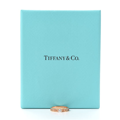Tiffany 18K Rose Gold Diamond Atlas Closed Narrow Ring 48 4.5 5 of 5