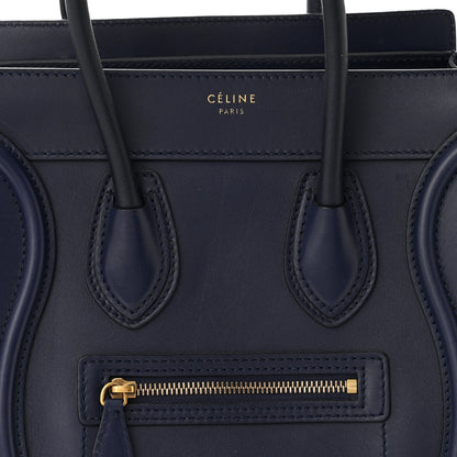 Celine Smooth Calfskin Micro Luggage Navy Blue 7 of 11