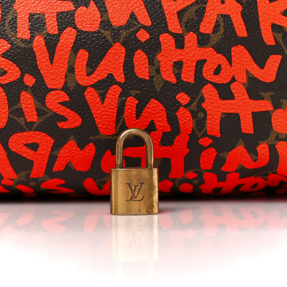 Louis Vuitton Monogram Graffiti Speedy 30 Orange 8 of 13