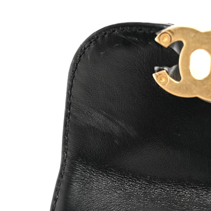 Chanel Shiny Aged Calfskin Quilted Nano Kelly Shopper Black 12 of 13