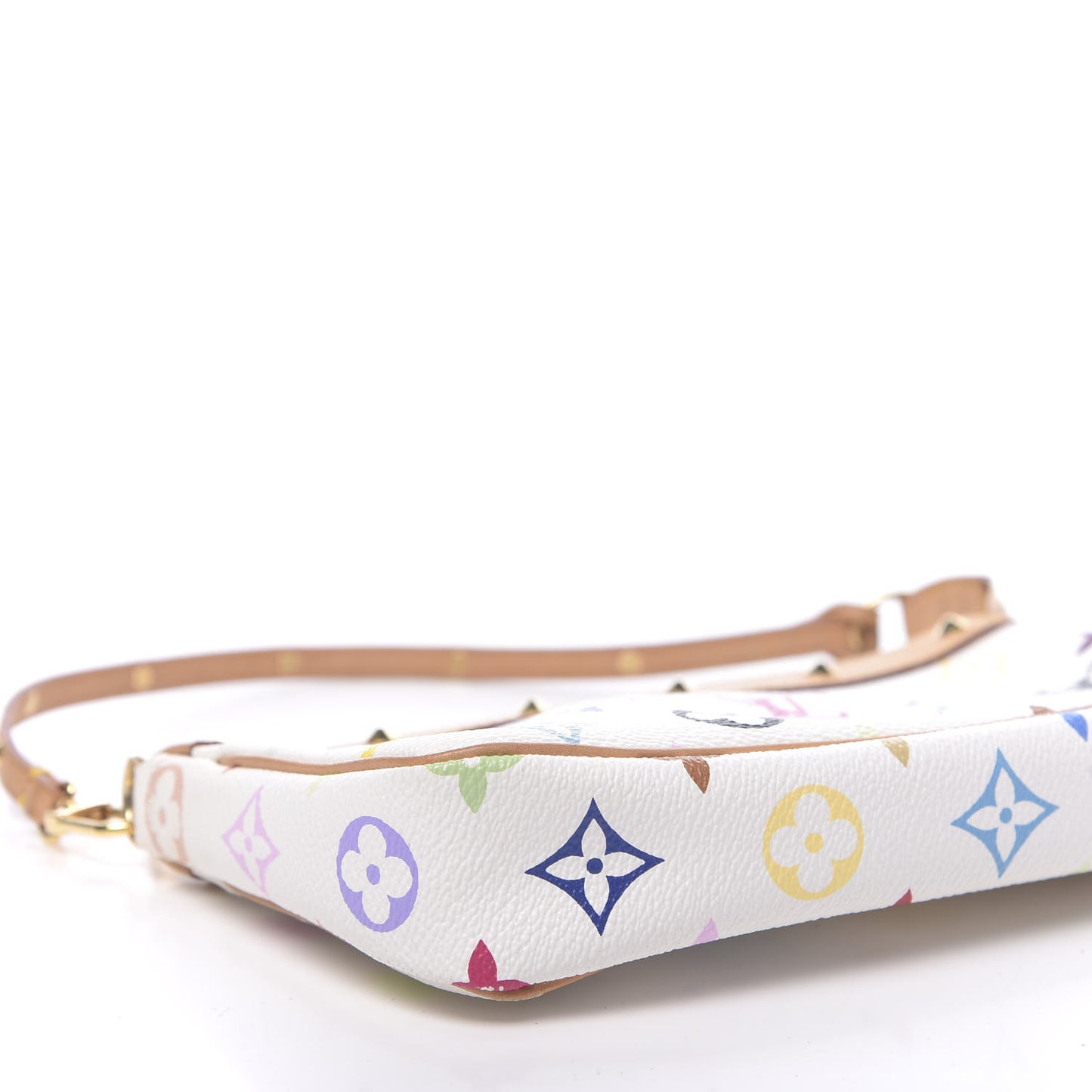 Monogram Multicolor Pochette Accessories White