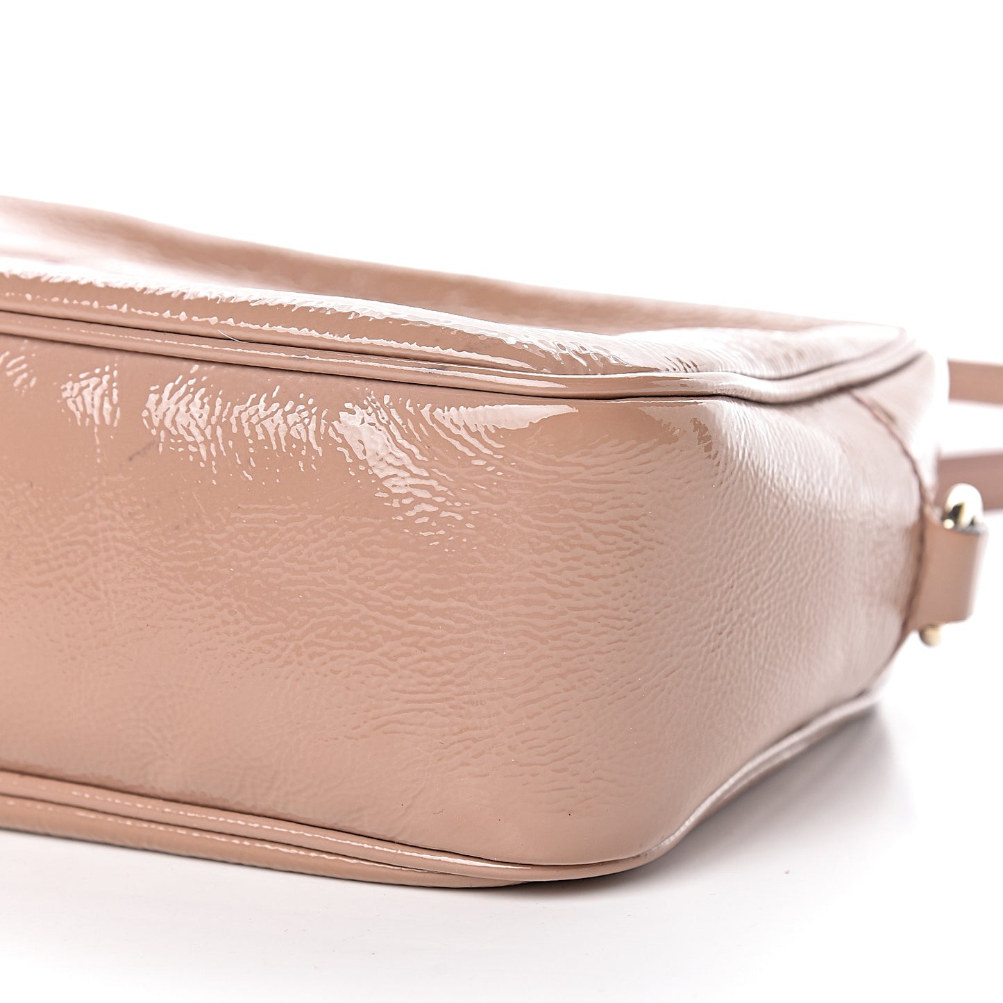 Vernice Naplack Small Soho Disco Bag Dark Cipria