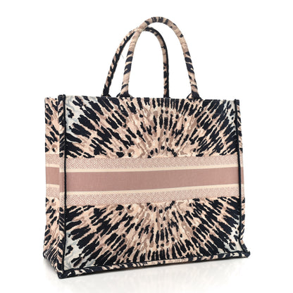 Christian Dior Canvas Embroidered Tie Dye Large Book Tote Multicolor 3 of 10