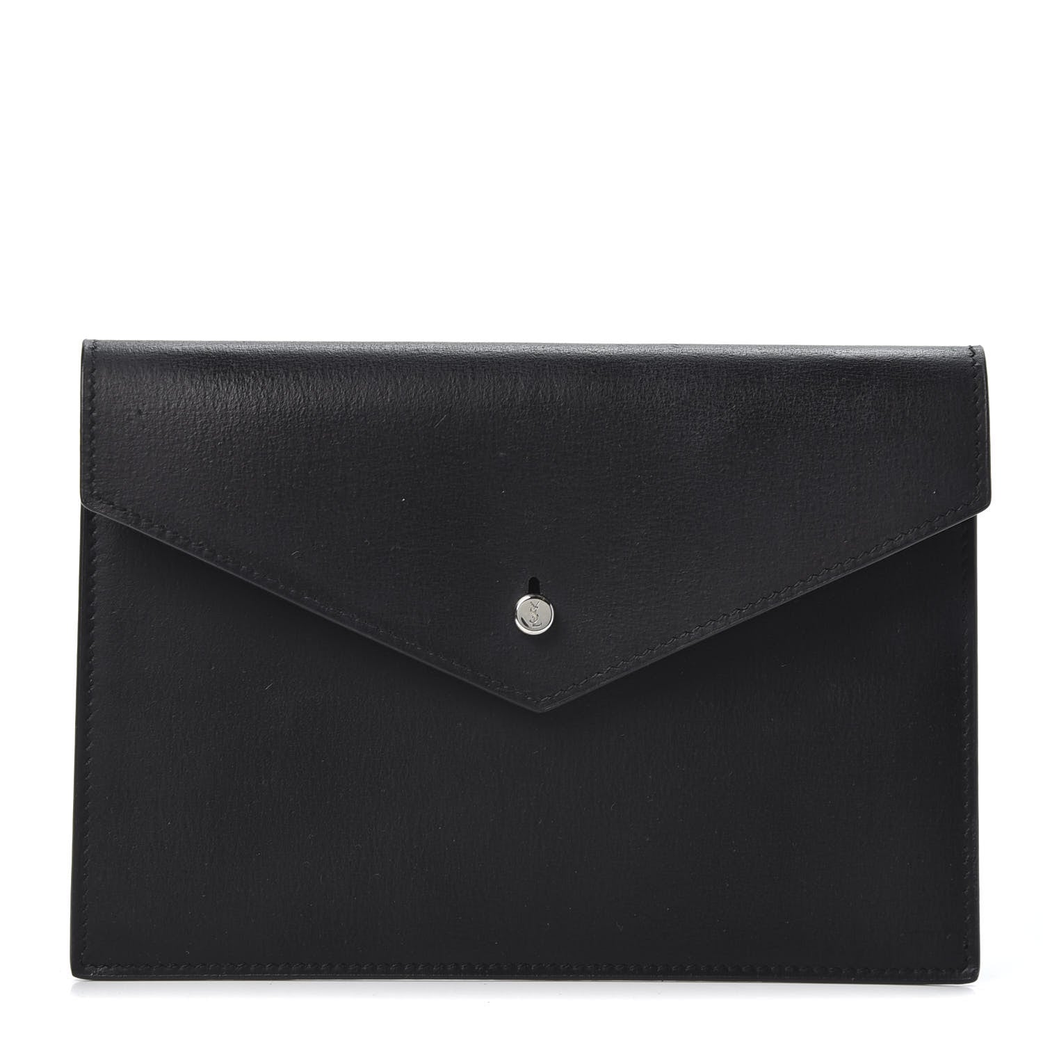 Saint Laurent Calfskin Passport Holder Black 1 of 9