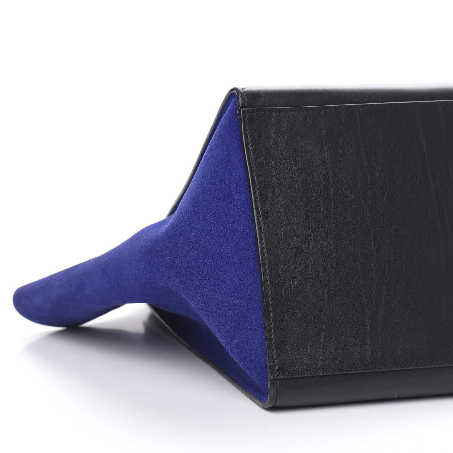 Celine Calfskin and Suede Large Trapeze Tri-Color Cobalt 7 of 9