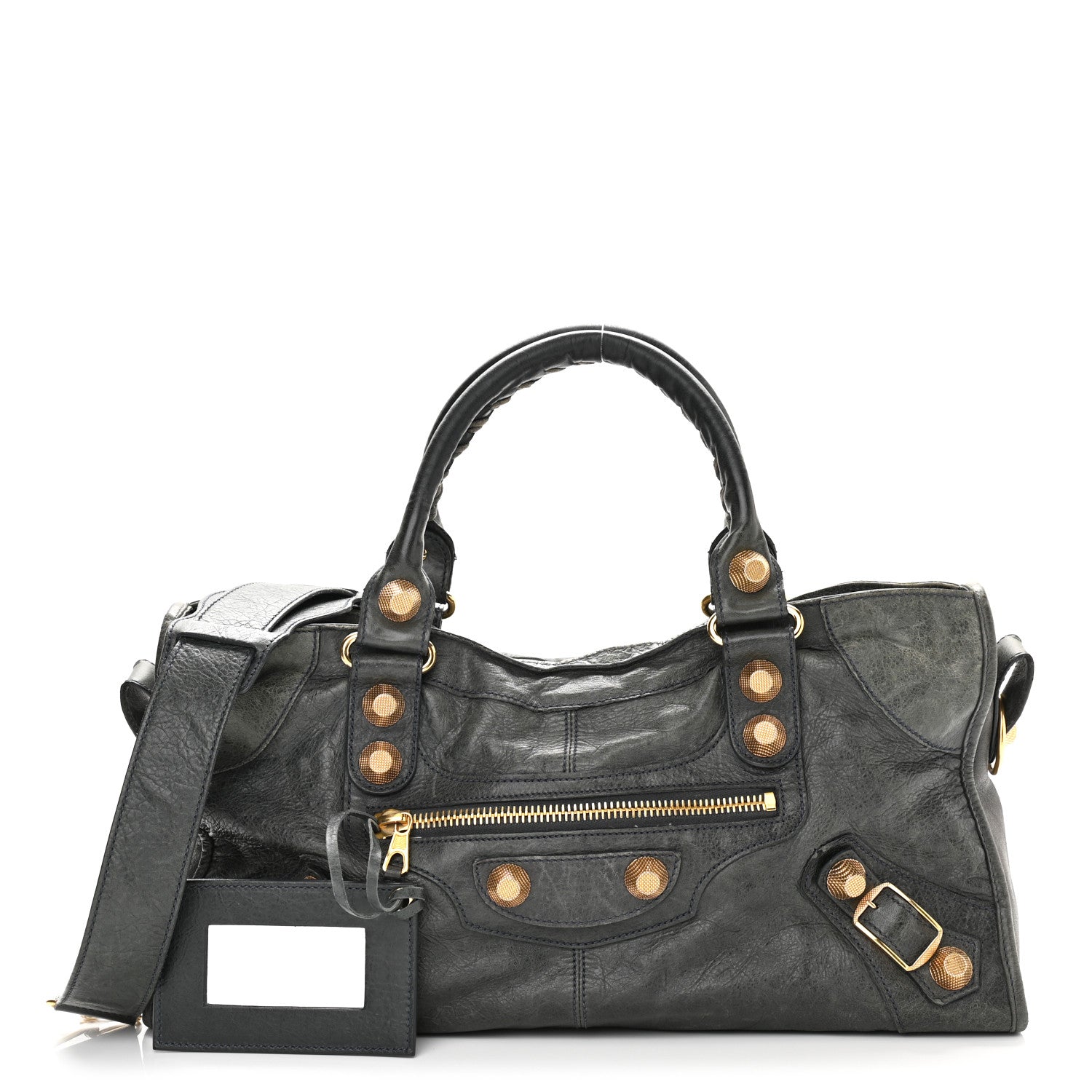 Balenciaga Agneau Giant 21 Gold Hardware Part Time Anthracite 1 of 12