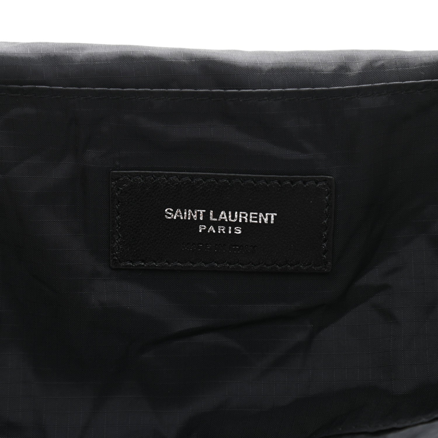 Saint Laurent Nylon City Fold Up Backpack Belt Bag Black 9 of 17