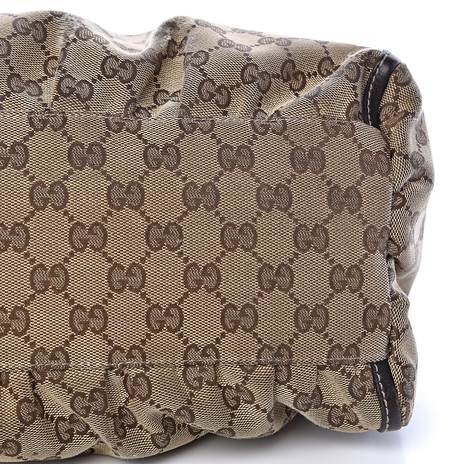 Gucci Monogram Large D Gold Hobo Dark Brown 17 of 17
