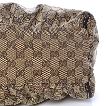 Gucci Monogram Large D Gold Hobo Dark Brown 17 of 17