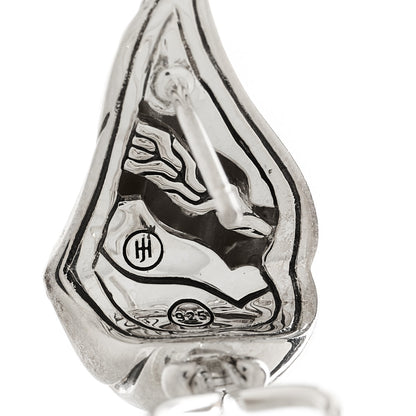 John Hardy Sterling Silver Diamond Lahar Wing Stud Earrings 4 of 5