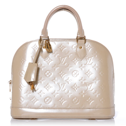 Louis Vuitton Vernis Alma PM Blanc Corail 1 of 7