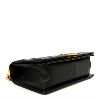 Chanel Caviar Quilted Medium Boy Flap Black 4 of 10