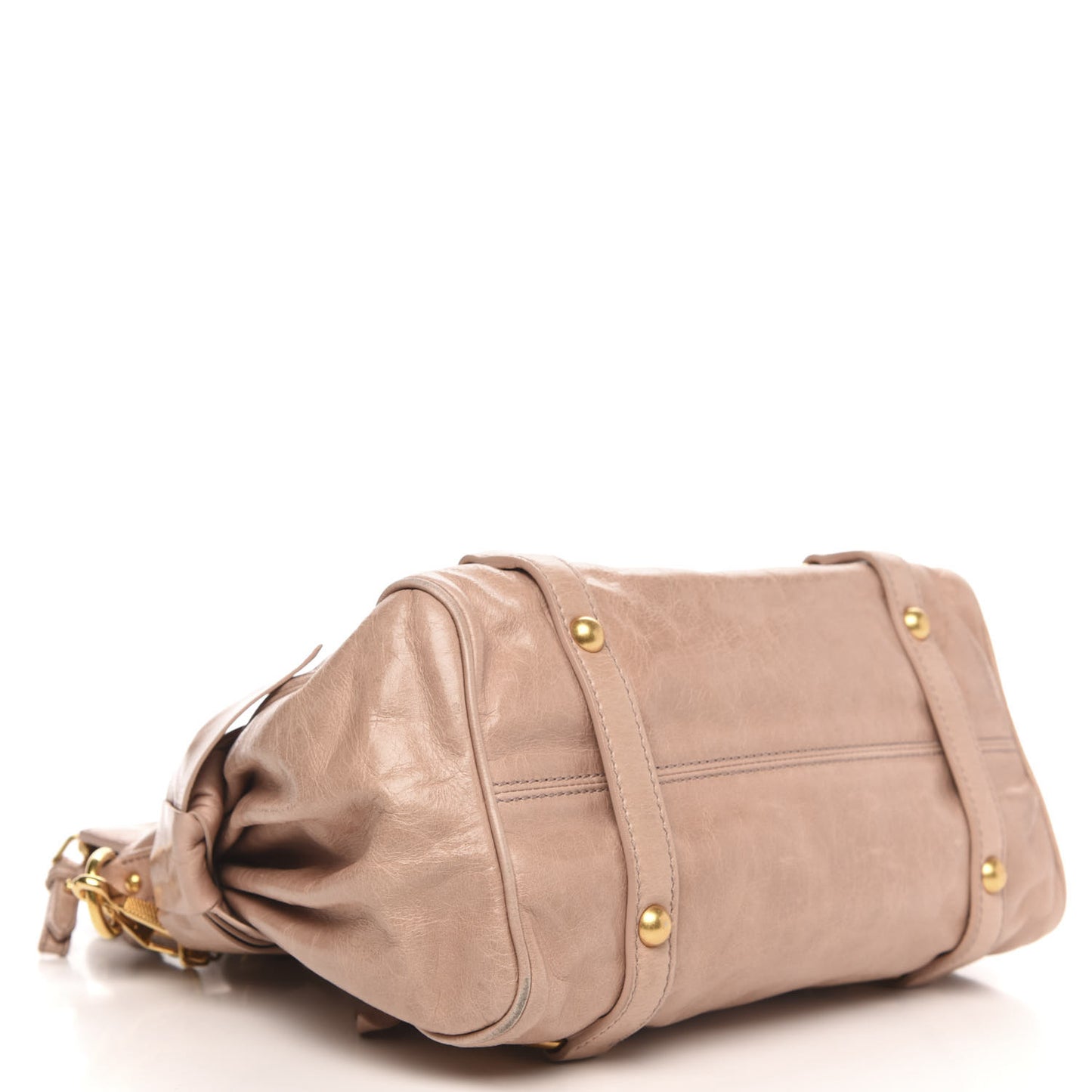 Vitello Lux Mini Bow Bag Cipria