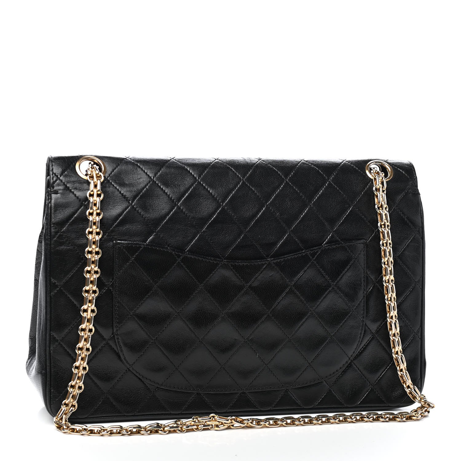 Chanel Lambskin Quilted Medium Double Flap Bijoux Chain Black 3 of 11