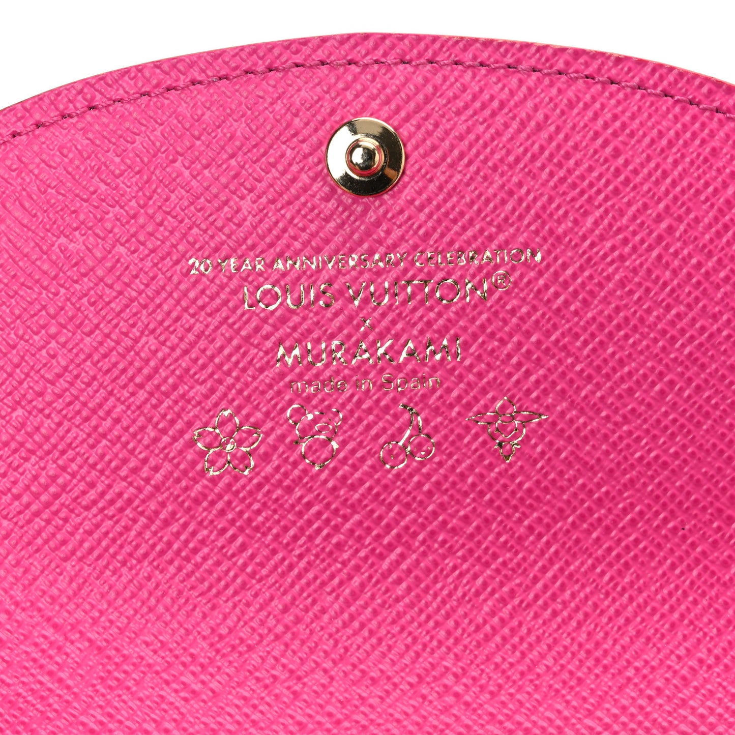LV X TM Monogram Multicolor Rosalie Coin Purse White Kawaii Pink