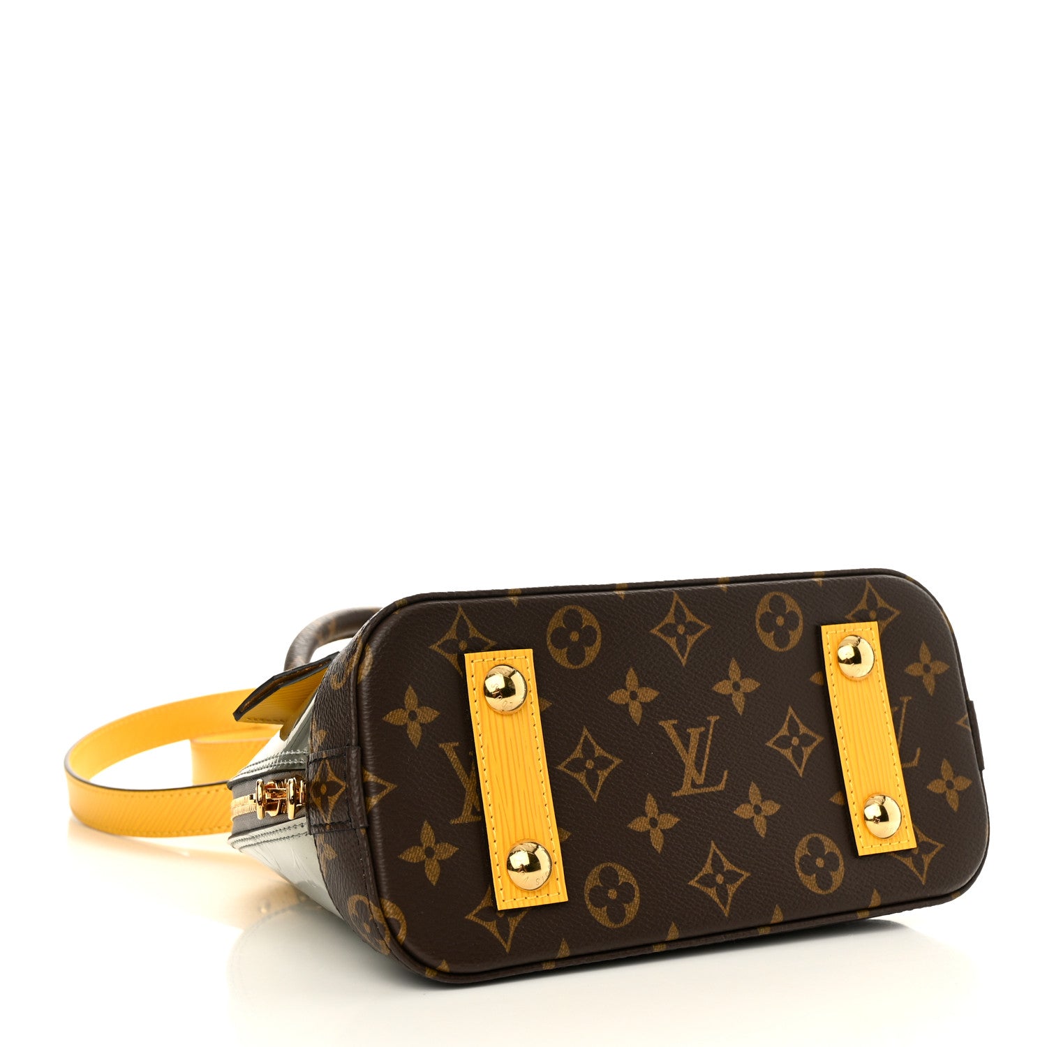 Louis Vuitton Vernis Epi Monogram Alma BB Bitume Metallise 4 of 10