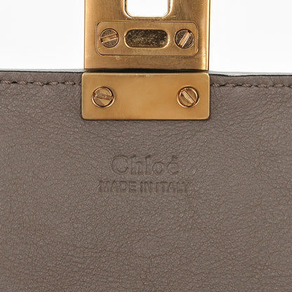 Chloe Suede Calfskin Patchwork Drew Shoulder Bag Motty Grey 6 of 6