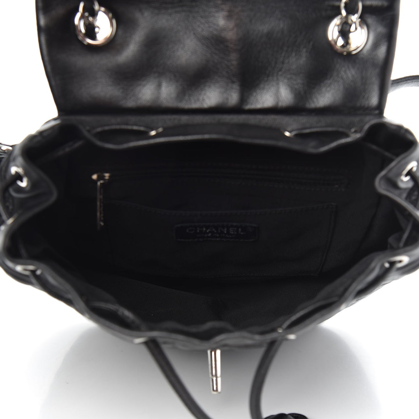 Calfskin Quilted Small Urban Spirit Backpack Black