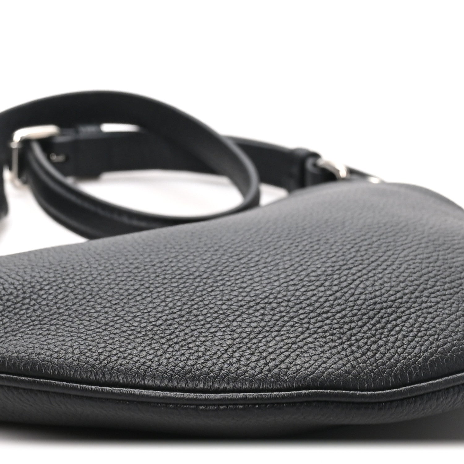 Gucci Pebbled Calfskin Mini B Shoudler Bag Black 8 of 9