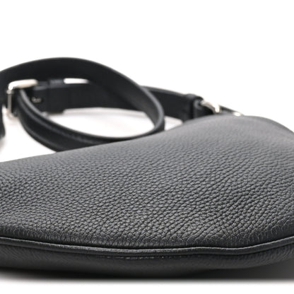 Gucci Pebbled Calfskin Mini B Shoudler Bag Black 8 of 9