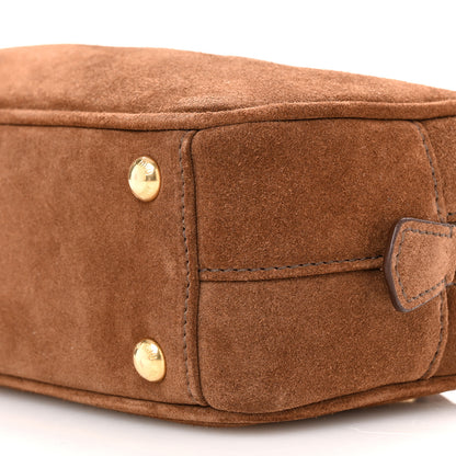 Miu Miu Suede Padded Regular Arcadie Top Handle Bag Cocoa Brown 7 of 8