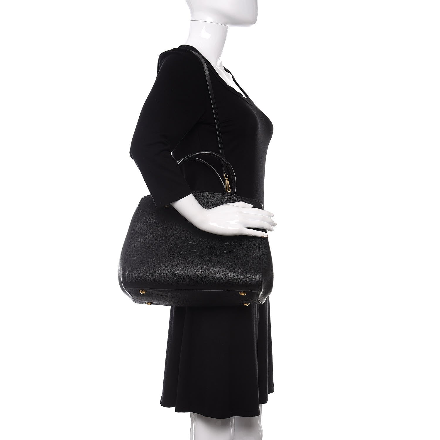 Louis Vuitton Empreinte Montaigne MM Black 2 of 10