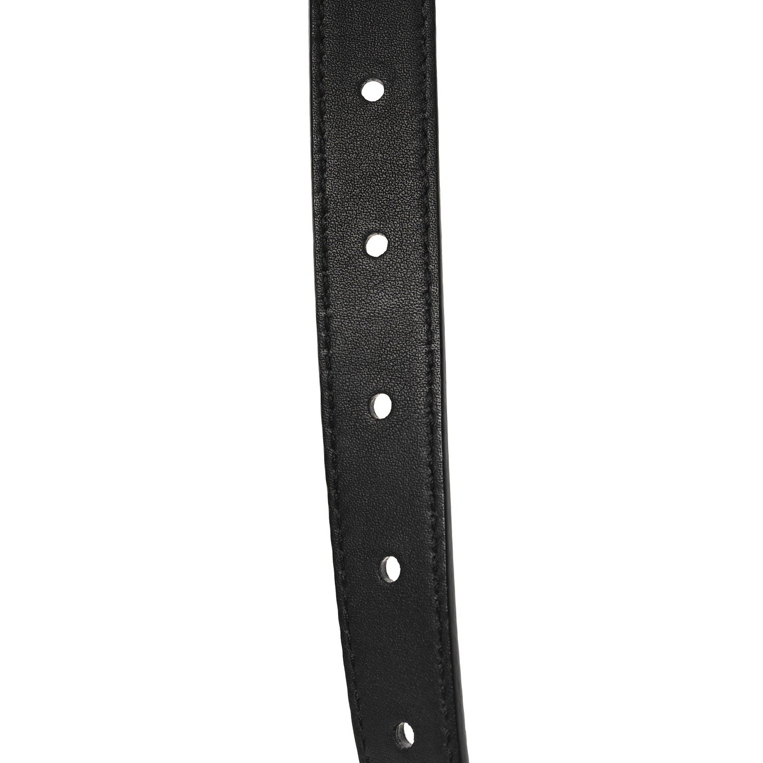 Gucci Calfskin Pearl Double G 20mm Belt 85 34 Black Cream 4 of 4