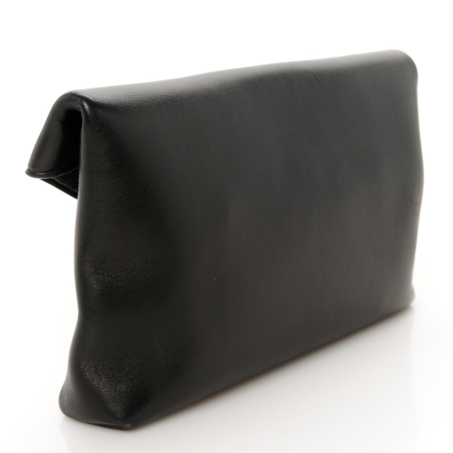 Lambskin Small Cassandre Envelope Pouch Black