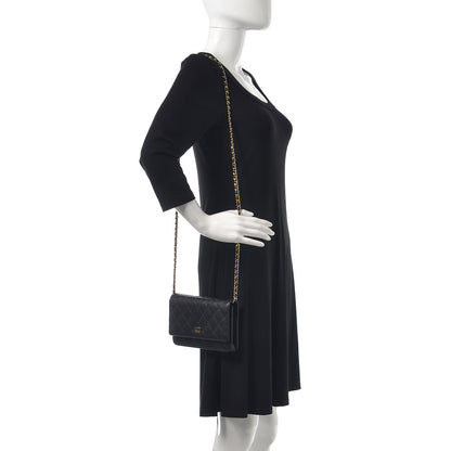 Chanel Caviar Quilted Wallet On Chain WOC Black 2 of 9