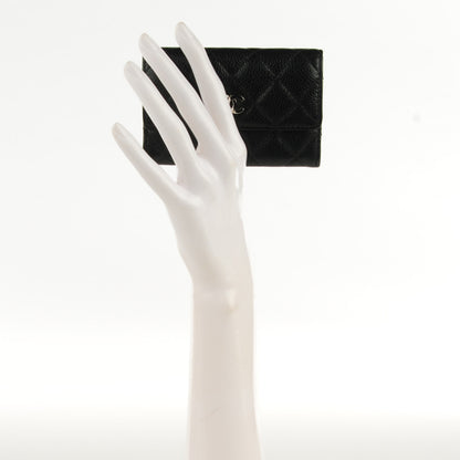 Chanel Caviar Quilted Flap Card Holder Black 2 of 8
