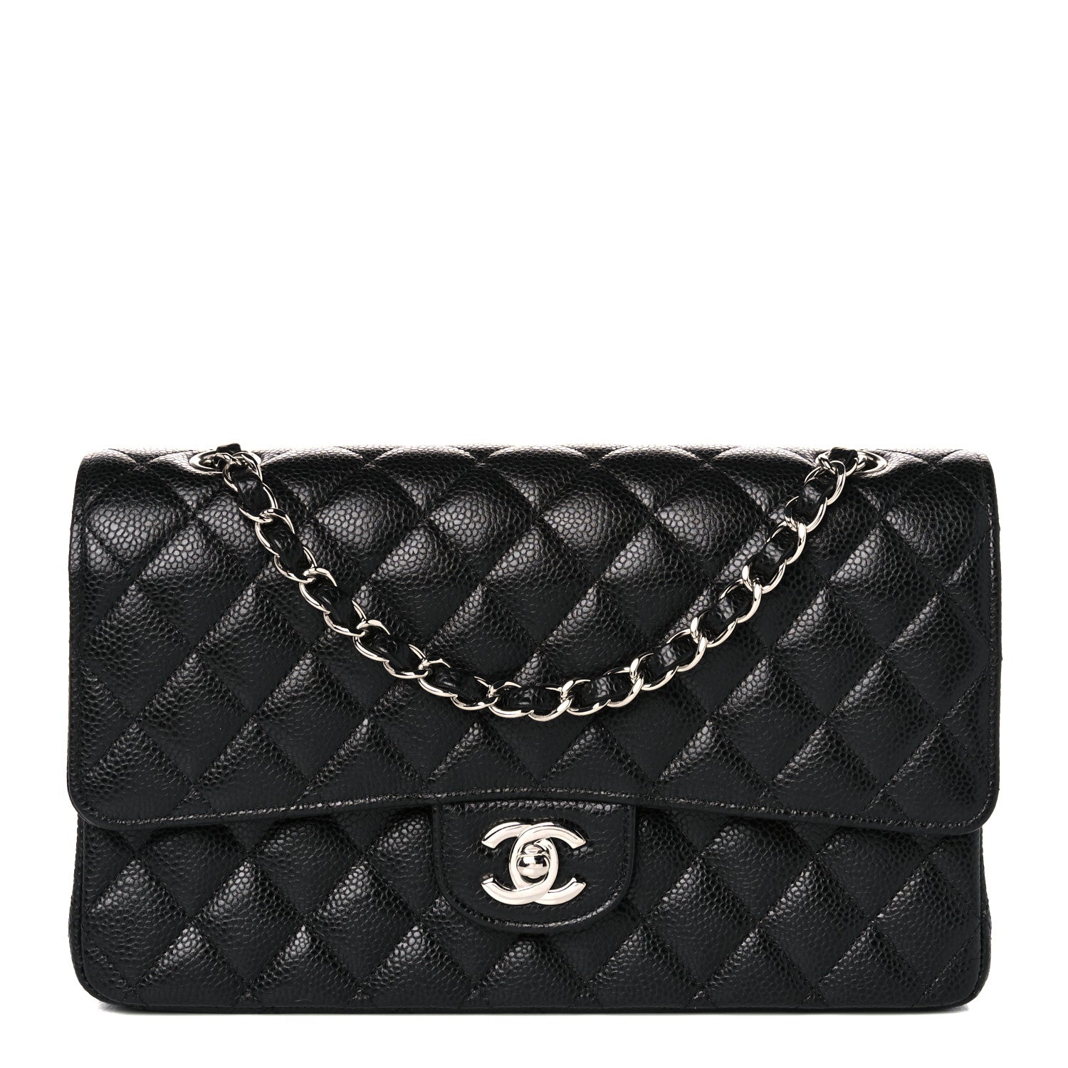 Chanel Caviar Quilted Medium Double Flap Black 1 of 11
