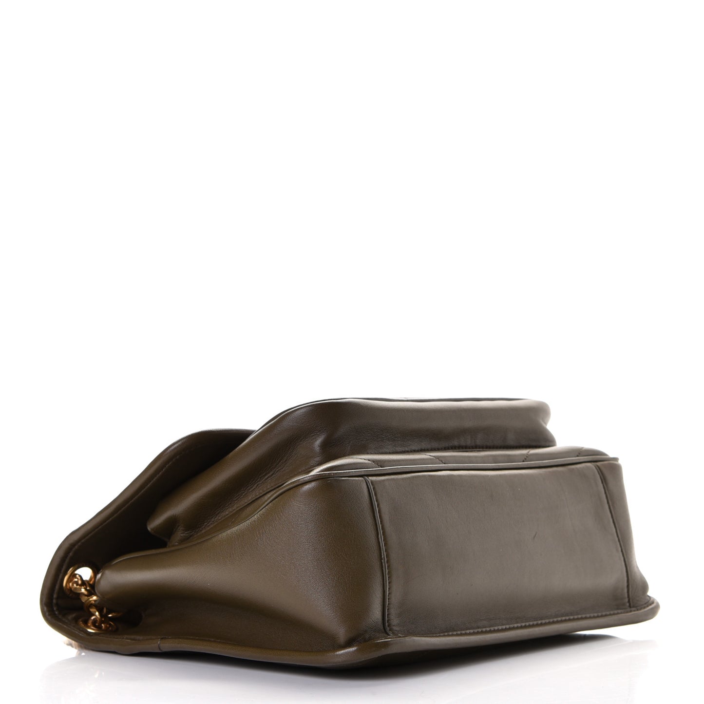 Calfskin Matelasse Monogram Medium Niki Chain Satchel Olive