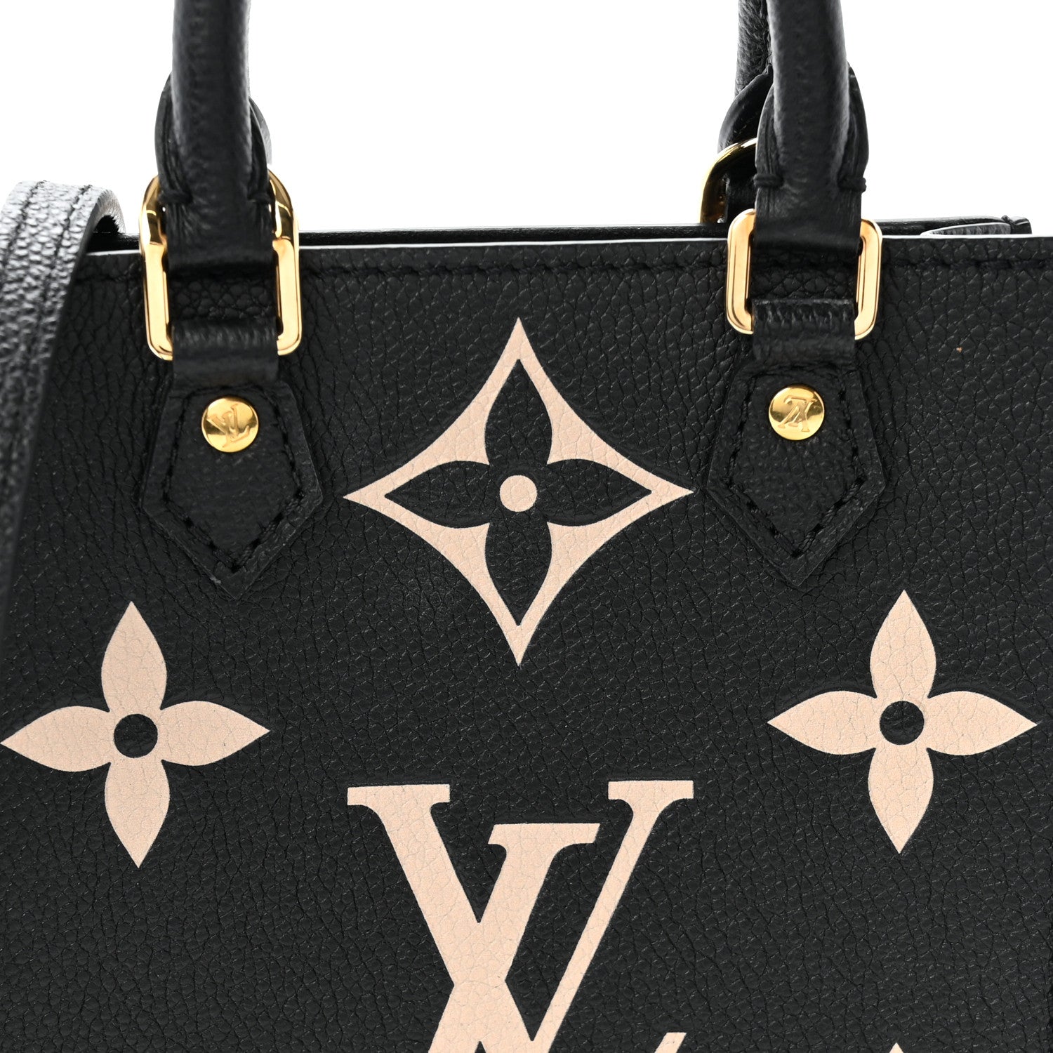 Louis Vuitton Empreinte Monogram Giant Petit Sac Plat Black Beige 7 of 10