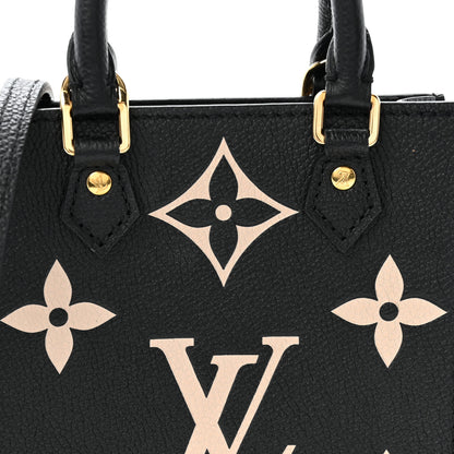 Louis Vuitton Empreinte Monogram Giant Petit Sac Plat Black Beige 7 of 10