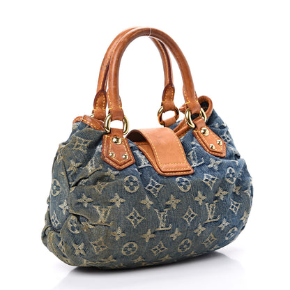 Louis Vuitton Monogram Denim Pleaty Blue 2 of 20