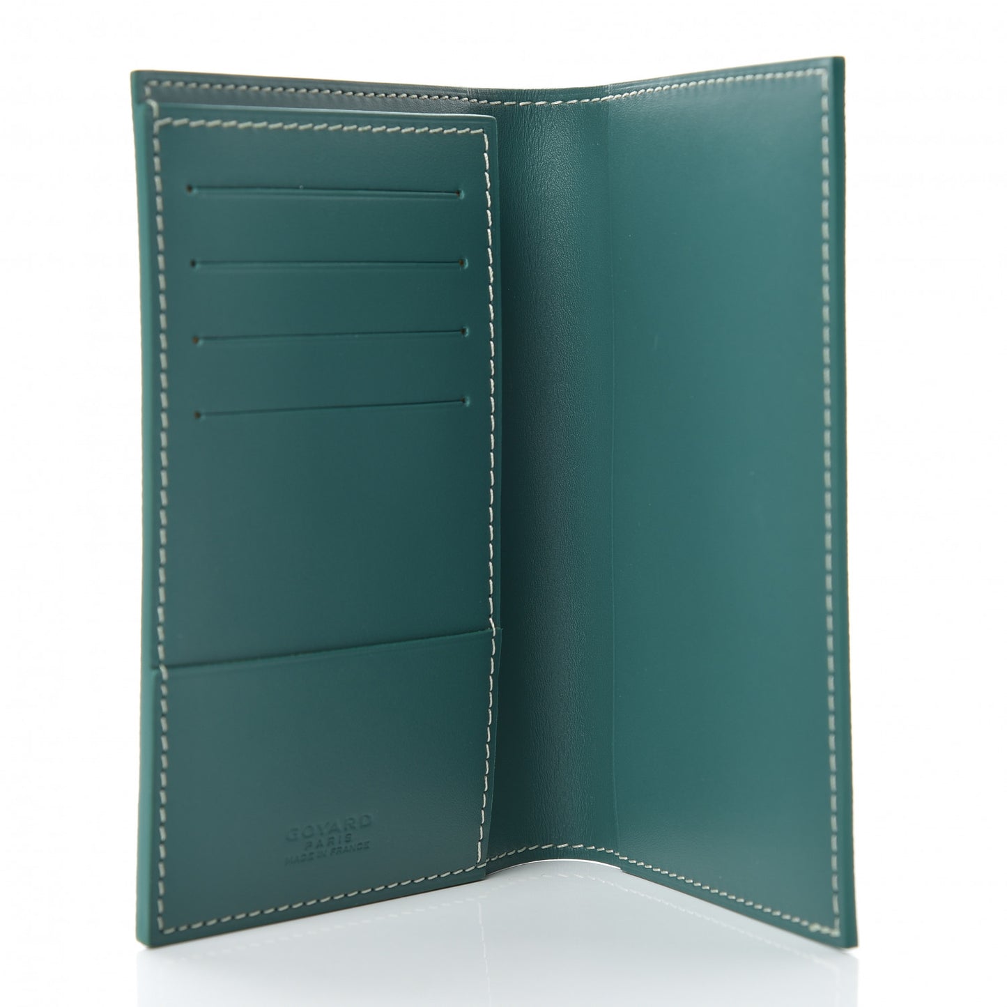 Goyardine Passport Wallet Green