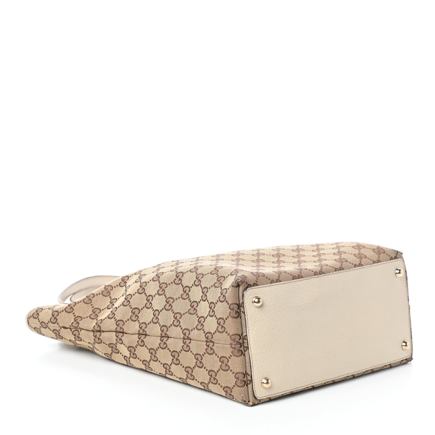 Monogram Large Eclipse Tote Beige White