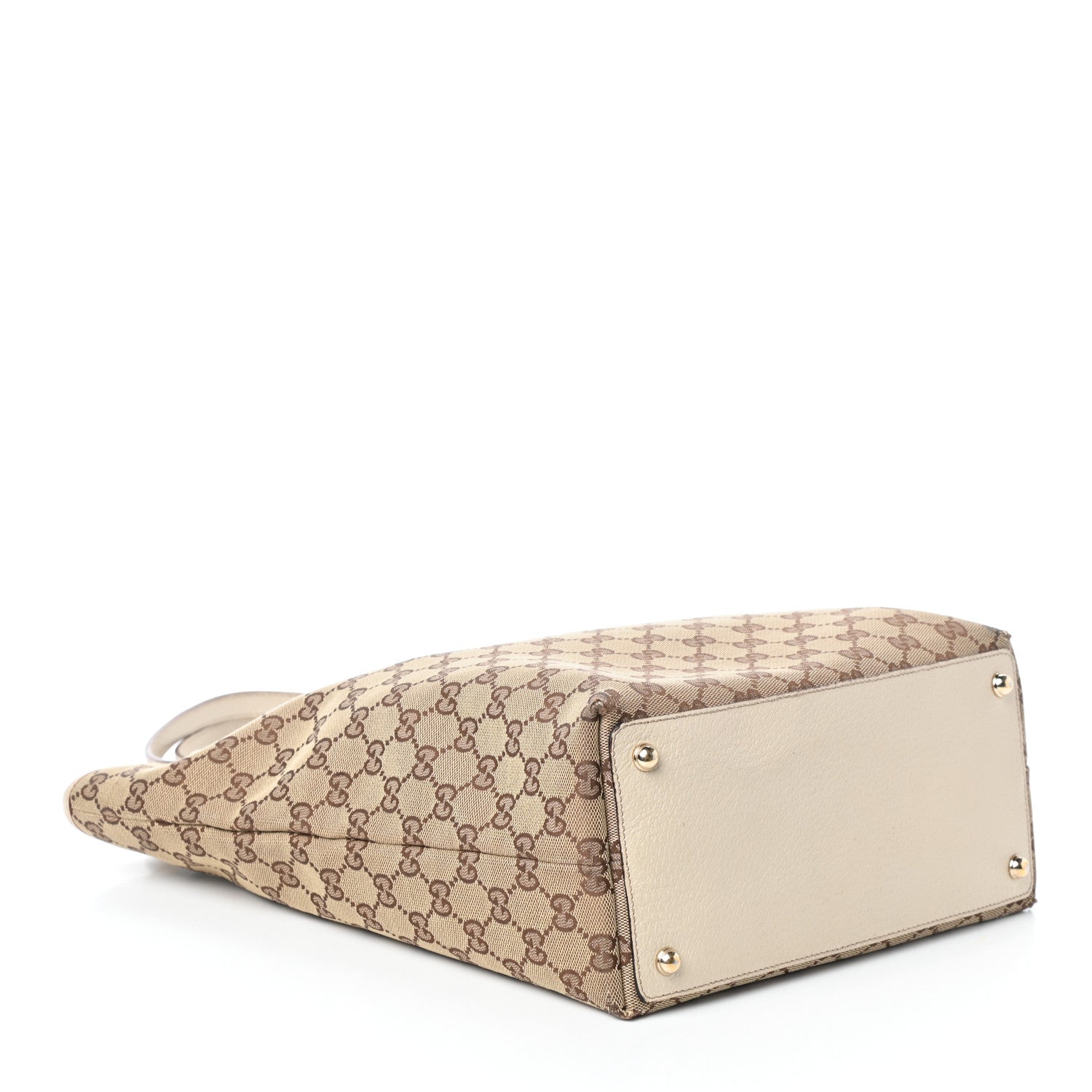 Gucci Monogram Large Eclipse Tote Beige White 4 of 8