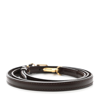 Louis Vuitton Calfskin 12mm Adjustable Shoulder Strap Brown 2 of 4