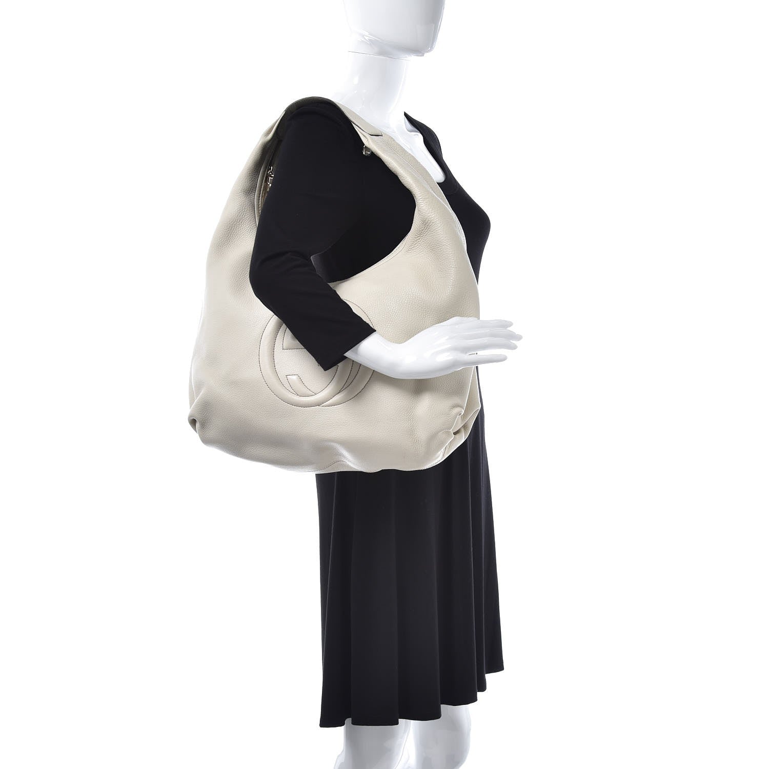 Gucci Cellarius Calfskin Soho Hobo Mystic White 2 of 9