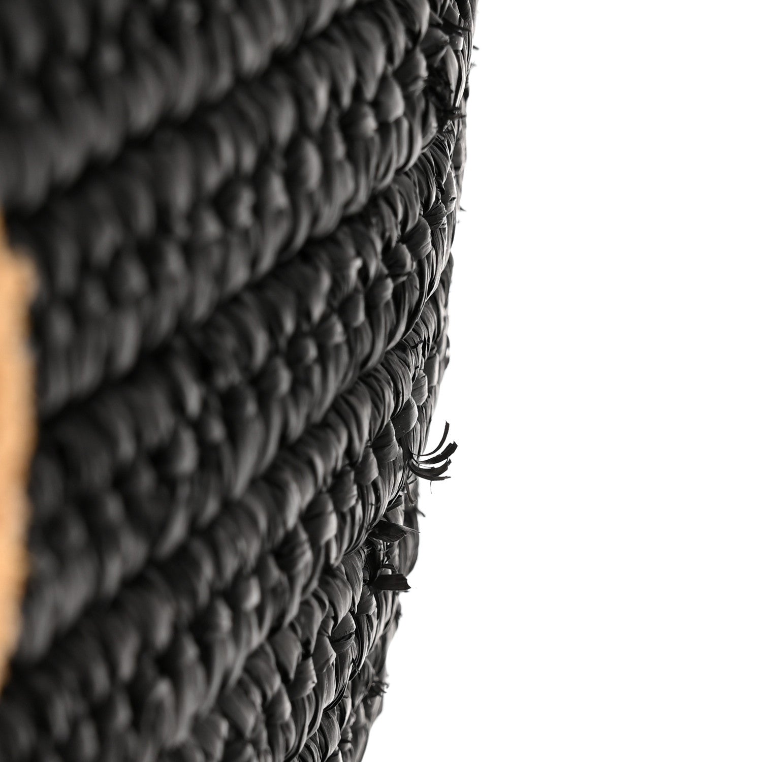 Loewe Raffia Medium Elephant Basket Tote Bag Black 11 of 14