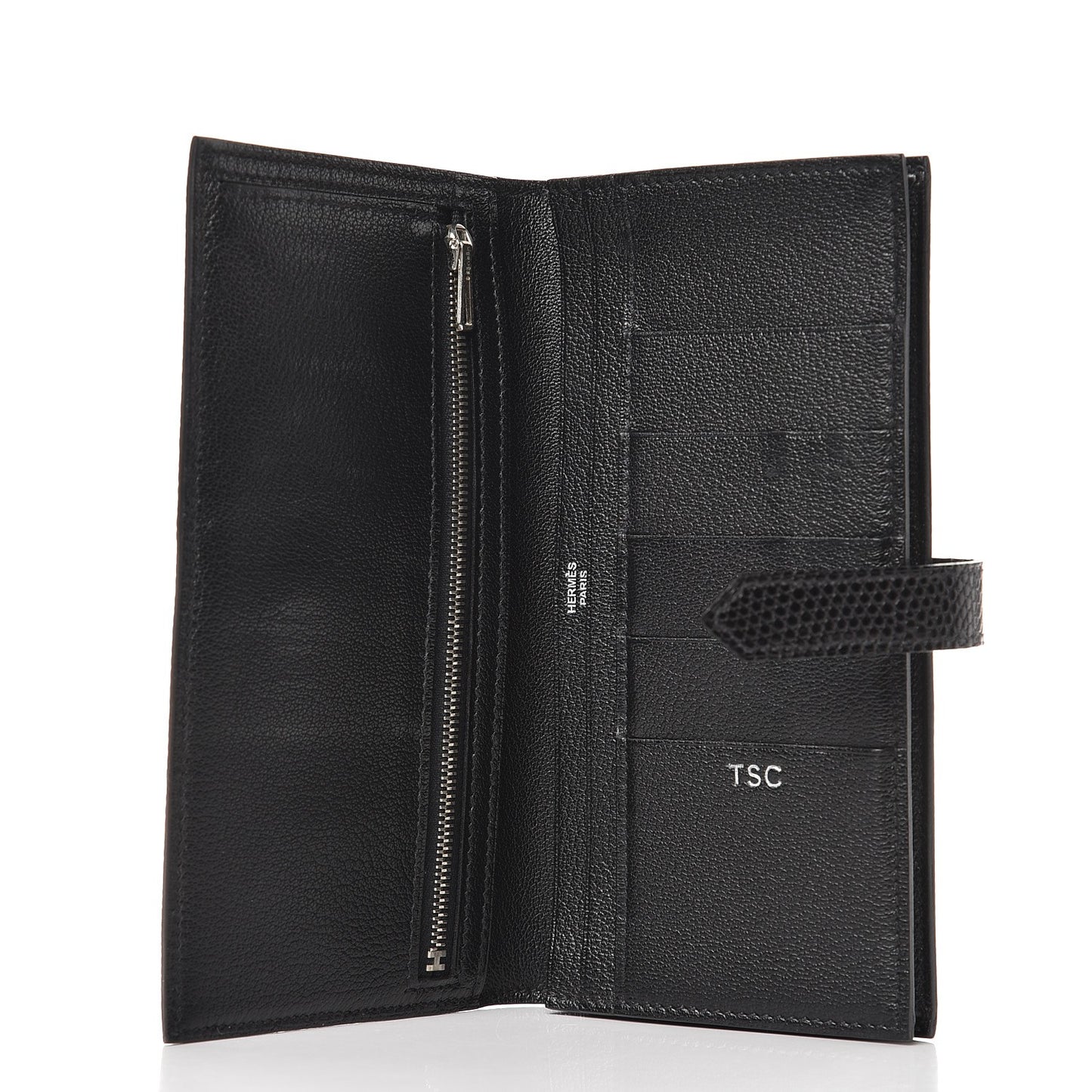 Lizard Bearn Gusset Wallet Black