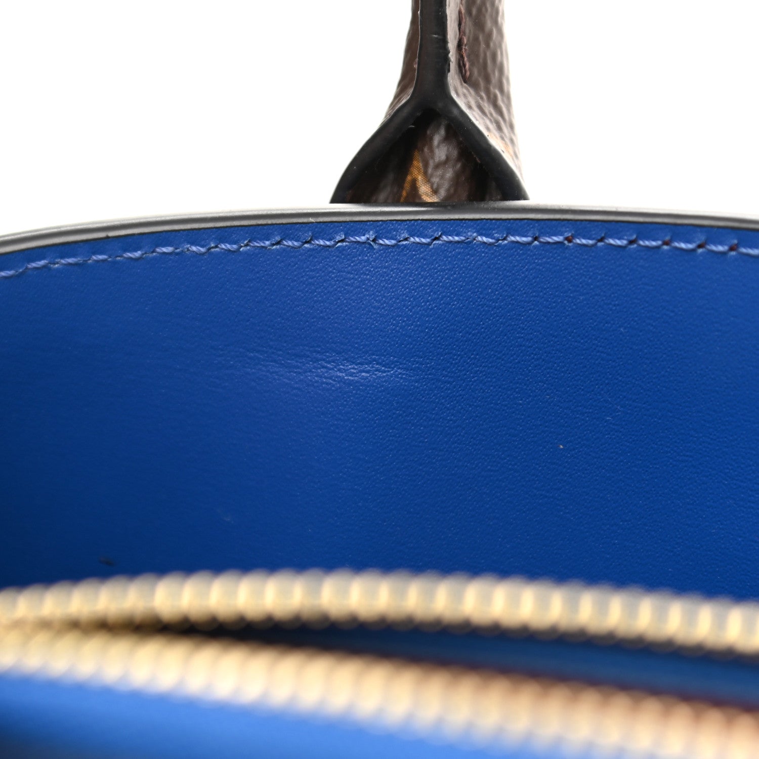 Louis Vuitton Calfskin Monogram City Steamer MM Blue Burgundy White 12 of 12