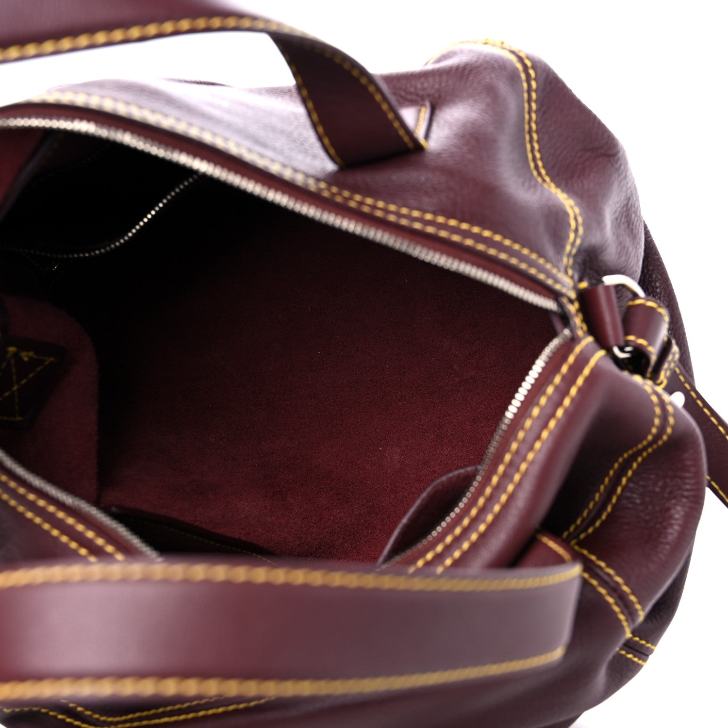 Balenciaga Calfskin Round Air Hobo Burgundy 5 of 10
