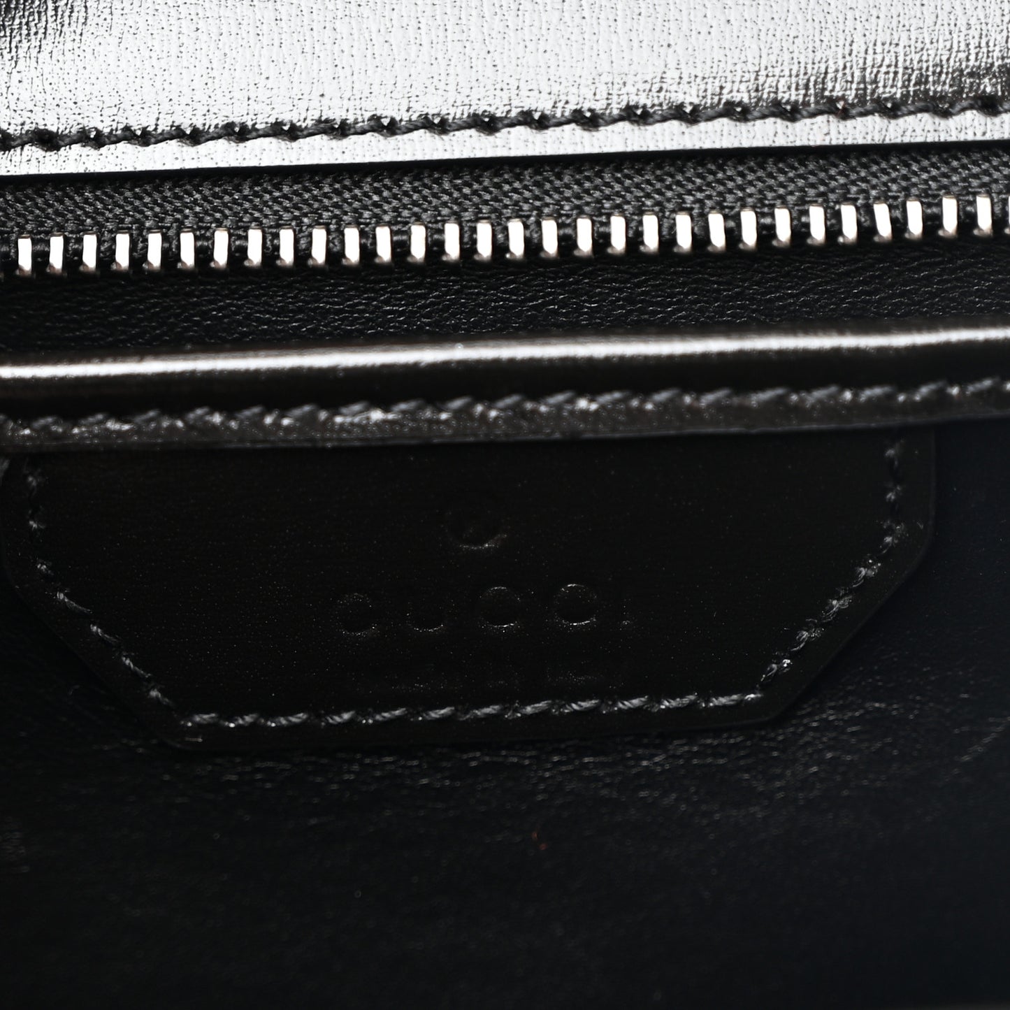 Boarded Dyana Lux Calfskin Web Monochrome Medium Bamboo 1947 Top Handle Bag Black