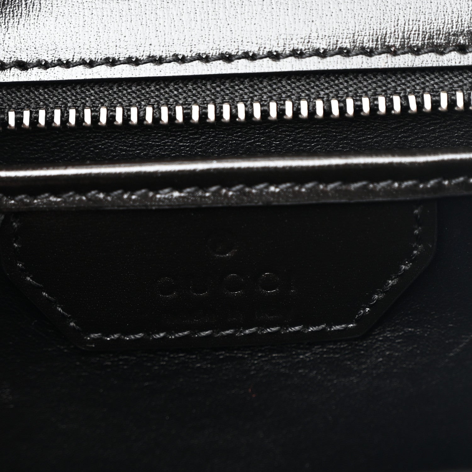 Gucci Boarded Dyana Lux Calfskin Web Monochrome Medium Bamboo 1947 Top Handle Bag Black 7 of 10