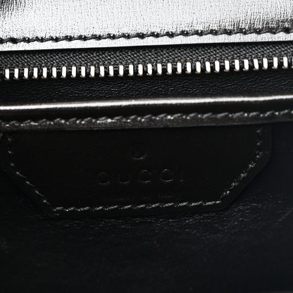 Gucci Boarded Dyana Lux Calfskin Web Monochrome Medium Bamboo 1947 Top Handle Bag Black 7 of 10